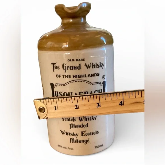 Vintage Usquaebach Old Rare Scotch Whisky Ceramic Flagon Collectible Stoneware - Picture 8 of 8